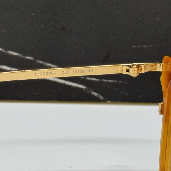 NEW CL50002U 055 CELINE EYEGLASSES WOMEN LIGHT HAVANA EYEWEAR CELINE CL 50002U - Picture 11 of 12